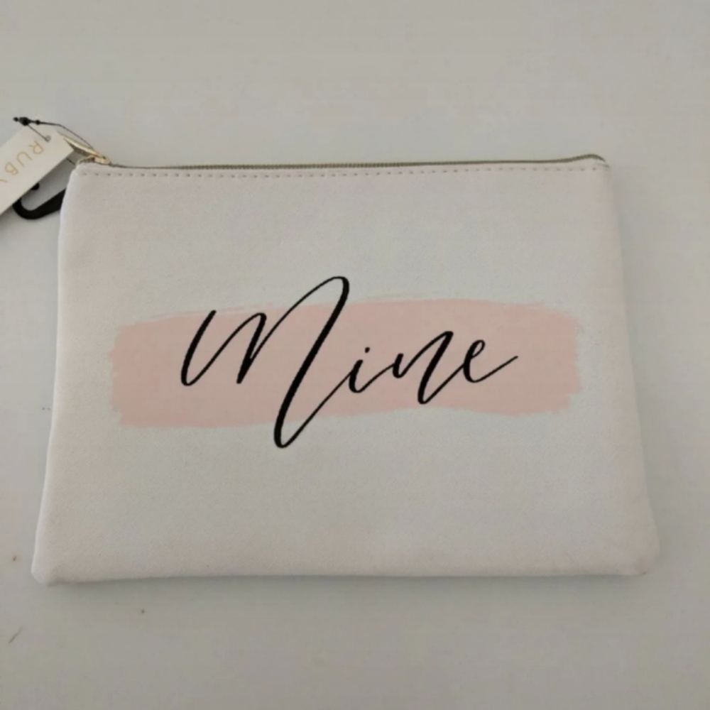 3/$24.00 Ruby Cash "Mine" cosmetic makeup bag zippered pouch